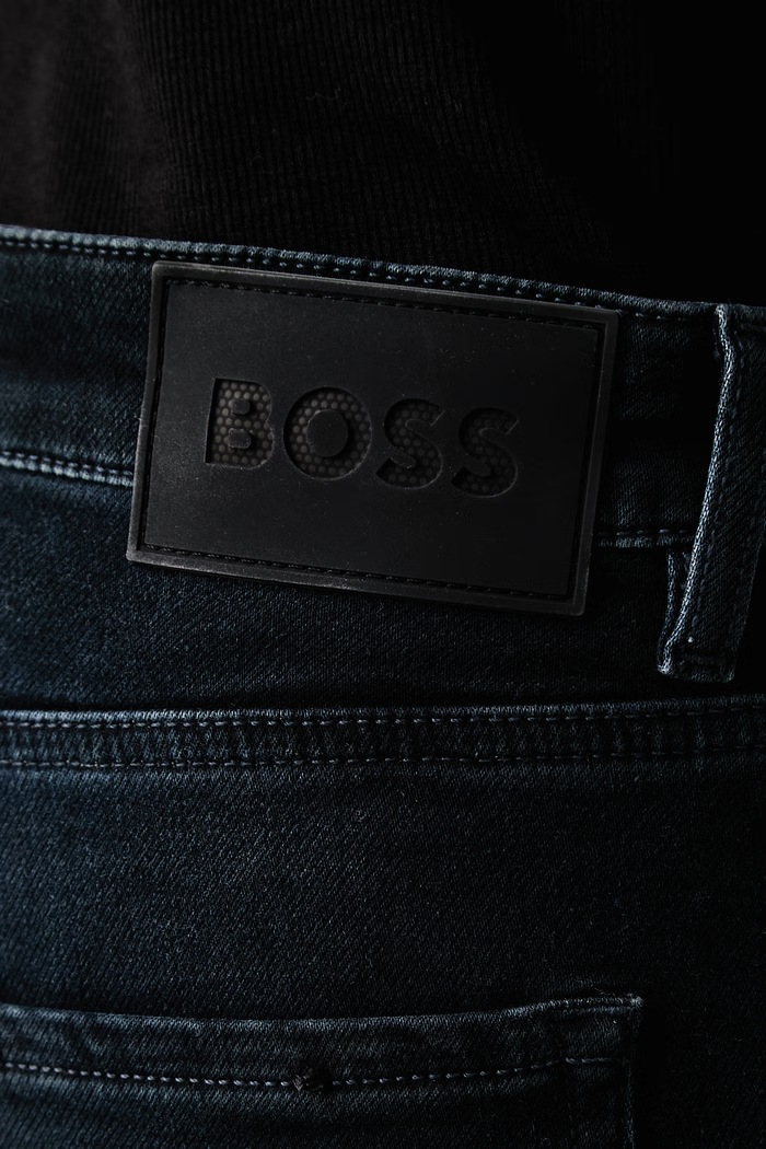 BOSS slim fit Ανδρικά P-Delaware σκούρο μπλε 50571822
