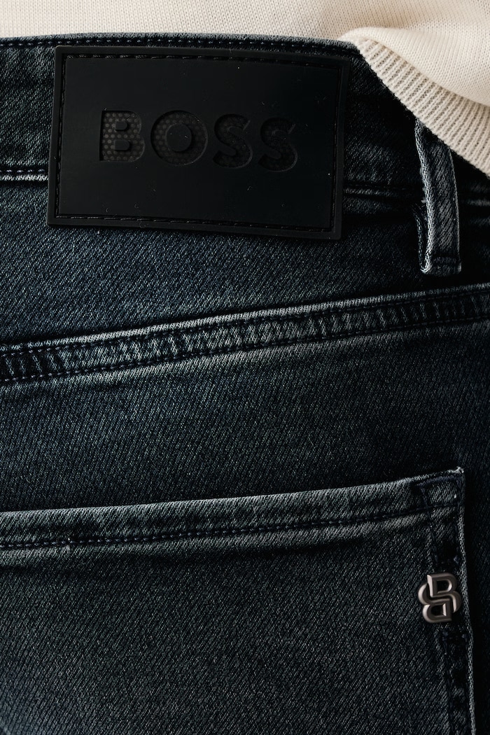 Jeansy slim fit męskie P-Delaware BOSS 50568841 granatowy