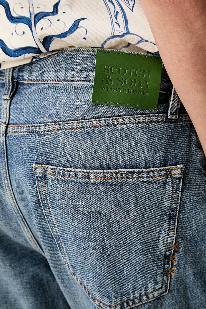 Scotch & Soda jeansy relaxed fit męskie niebieski 183837