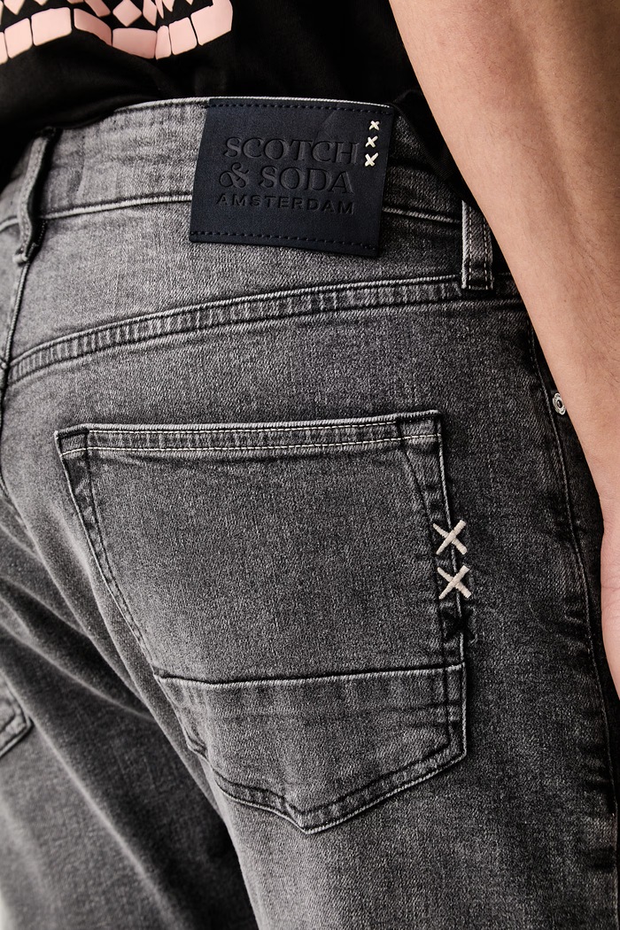 Scotch & Soda jeansy regular męskie szary 183617