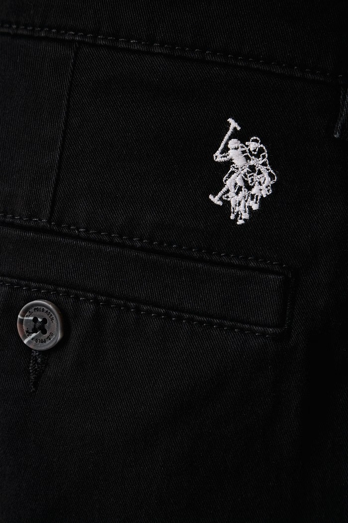 Spodnie męskie bawełniane z elastanem RELAXED FIT CHINO U.S. Polo Assn. MUP5479 czarny