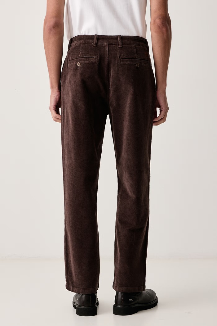Odjeća U.S. Polo Assn. Hlače za muškarce od samta RELAXED FIT CORD CHINO MUP5611 smeđa