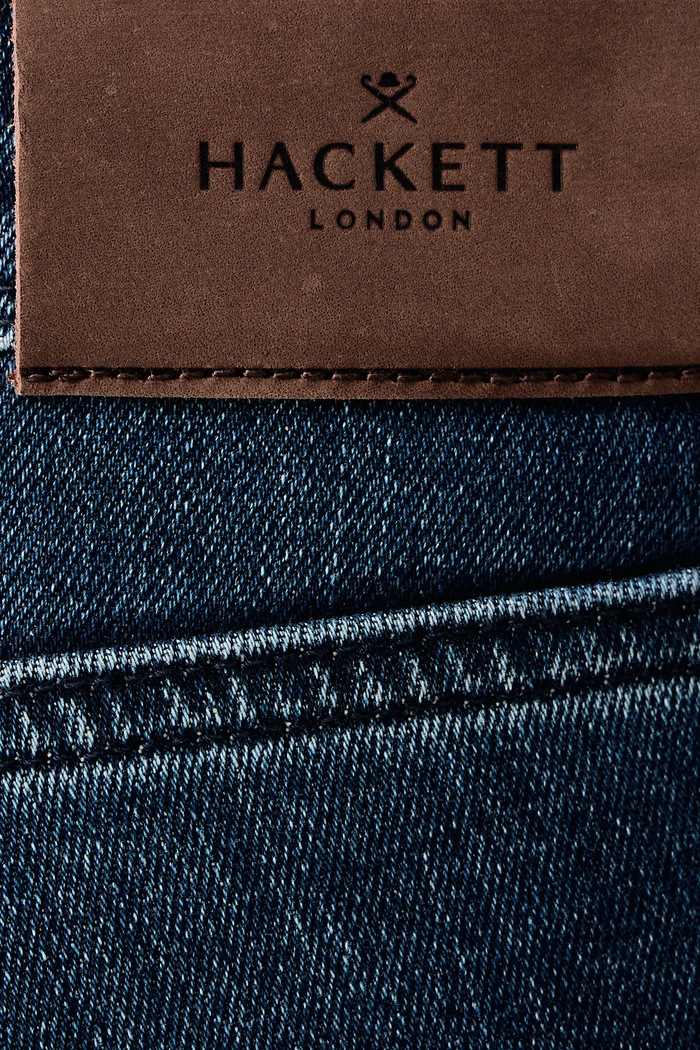 Jeansy regular męskie Hackett London HM2100103R niebieski