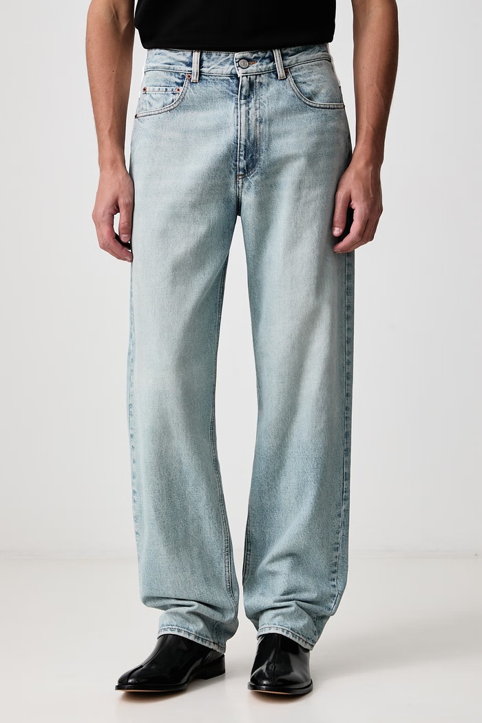 MM6 Maison Margiela Jeansy relaxed fit męskie niebieski SH0LA0041.M30058