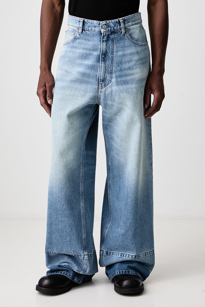 MM6 Maison Margiela Jeansy relaxed fit męskie niebieski SH0LA0038.M30058