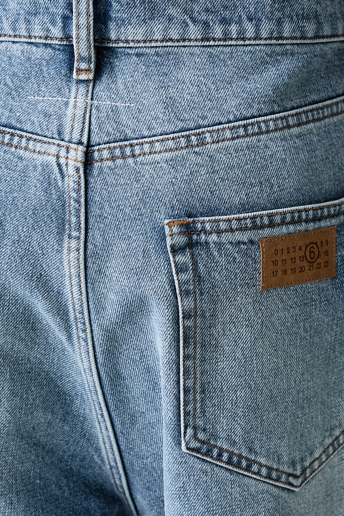 Jeansy relaxed fit męskie MM6 Maison Margiela niebieski SH0LA0038.M30058