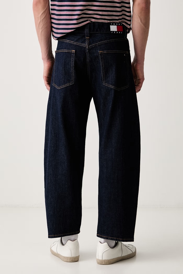 Oblečenie Tommy Jeans rifle barrel pánske DM0DM23677 tmavomodrá