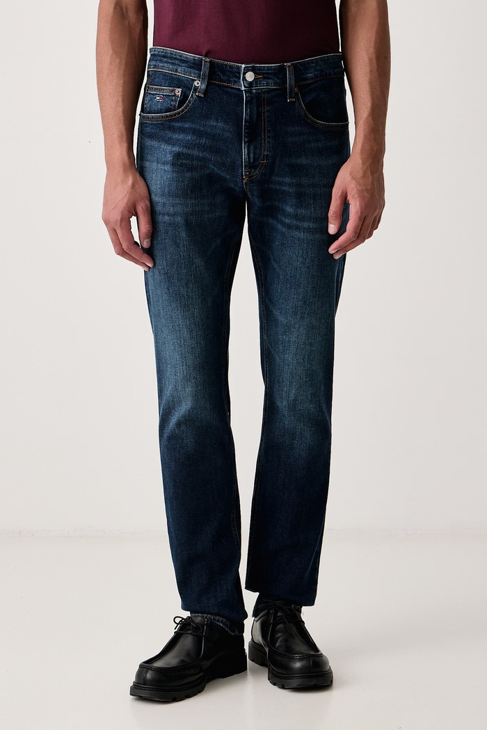 Tommy Jeans Rifle slim fit pánske tmavomodrá DM0DM23479