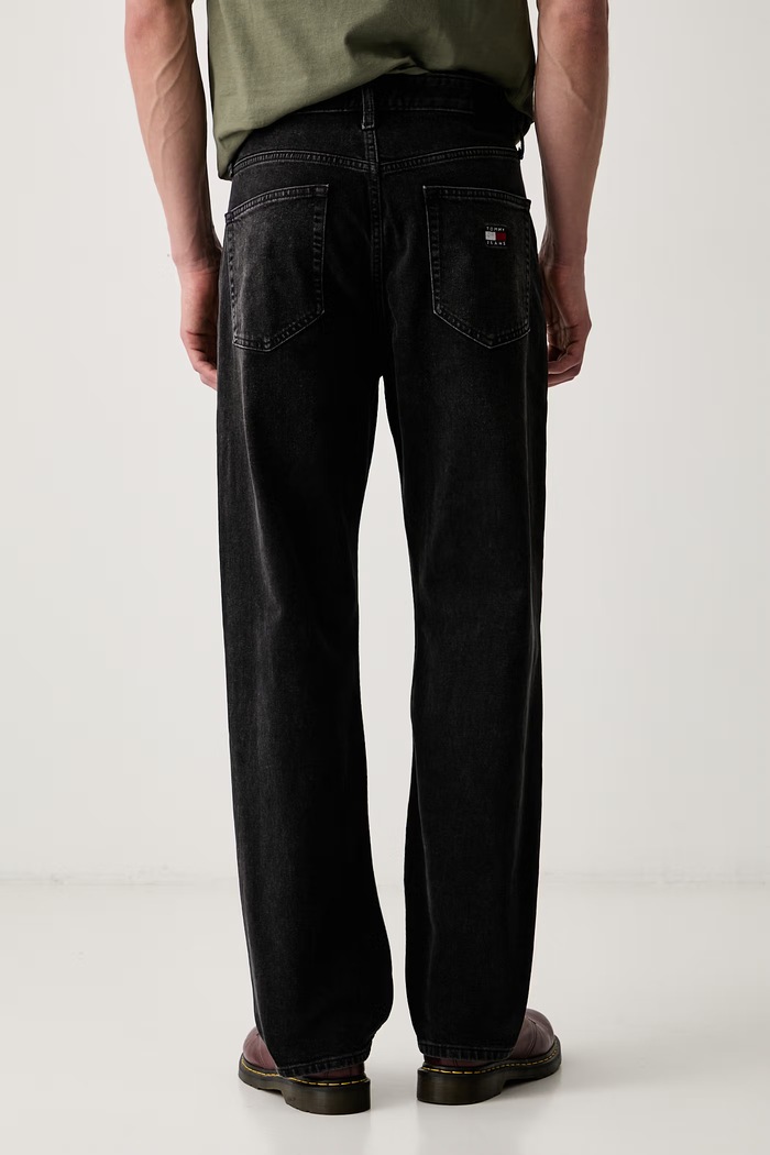 Oblečení Tommy Jeans rovné džíny pánské DM0DM23464 černá