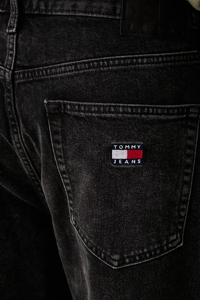 Tommy Jeans rovné džíny pánské černá DM0DM23464
