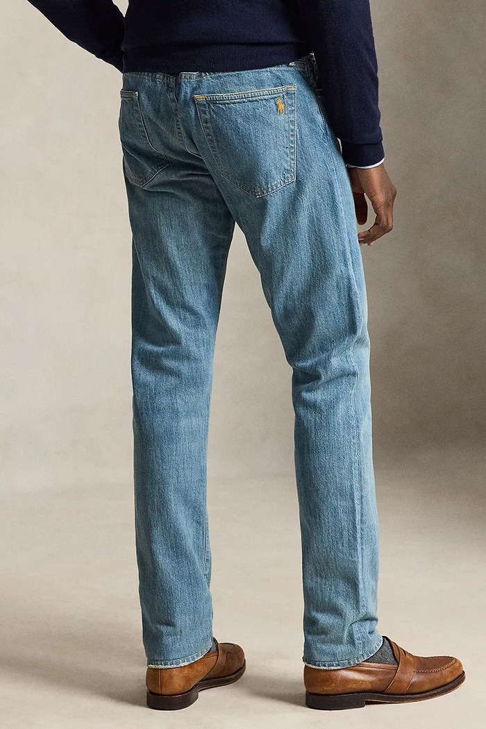 Polo Ralph Lauren jeansy skinny męskie 710B30137 niebieski AW26