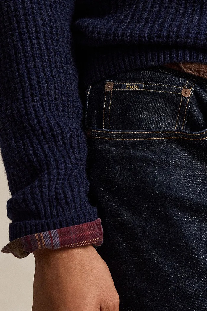 Jeansy straight męskie Polo Ralph Lauren 710B26113 granatowy