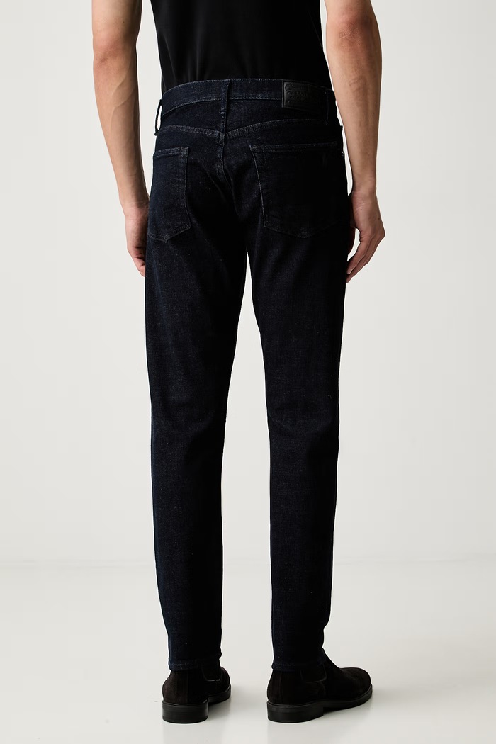Odzież Polo Ralph Lauren jeansy skinny męskie 710B24335 granatowy