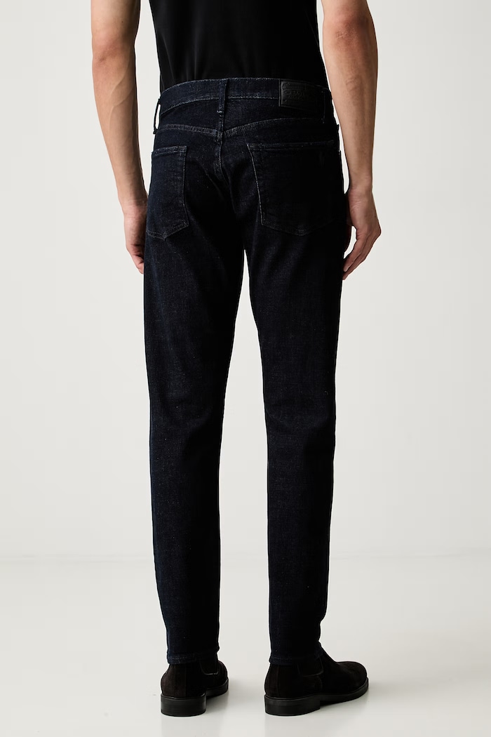 Odzież Polo Ralph Lauren jeansy skinny męskie 710B24335 granatowy