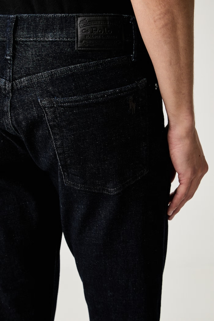 Polo Ralph Lauren jeansy skinny męskie granatowy 710B24335