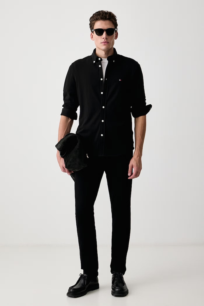 Tommy Hilfiger Slim fit Ανδρικά MW0MW44919 μαύρο AW26