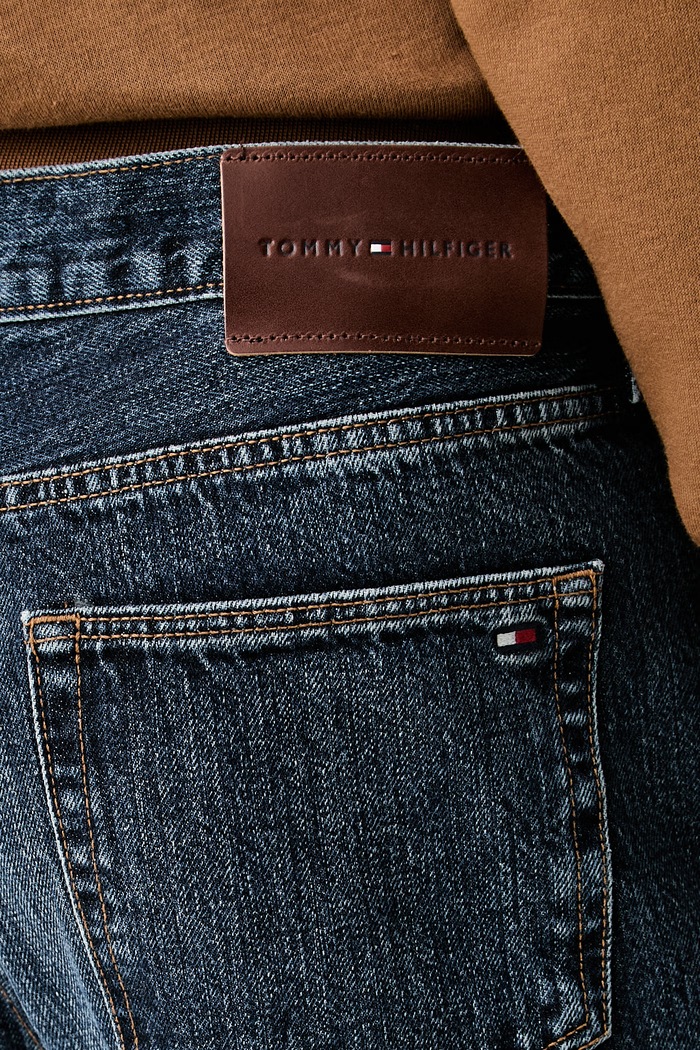 Tommy Hilfiger jeansy straight męskie granatowy MW0MW44894