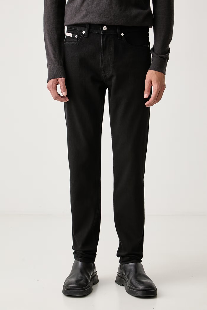 Calvin Klein Jeans tapered traperice za muškarce crna LV04RH907G