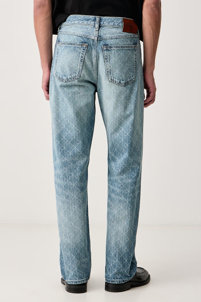 Дрехи Calvin Klein Jeans Дънки straight дамски LV04RH903G син