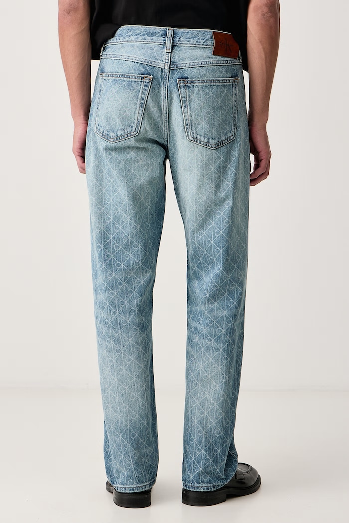 Дрехи Calvin Klein Jeans Дънки straight дамски LV04RH903G син