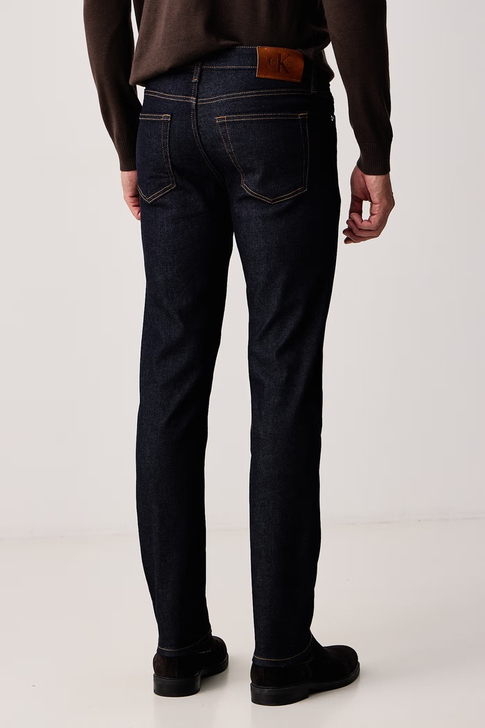 Oblečenie Calvin Klein Jeans Rifle slim fit pánske LV04RH705G tmavomodrá