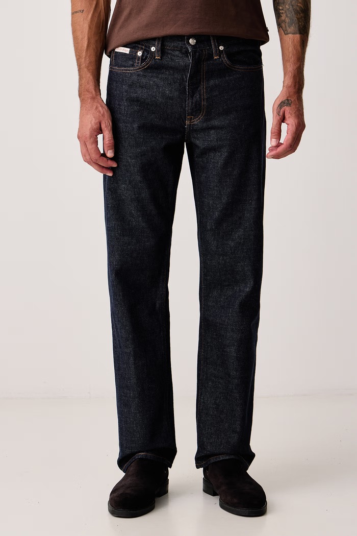 Calvin Klein Jeans Jeansy straight męskie granatowy LV04RH701G