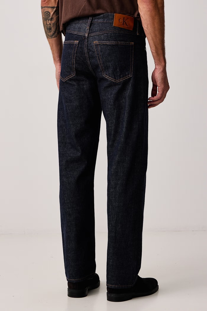Odzież Calvin Klein Jeans Jeansy straight męskie LV04RH701G granatowy