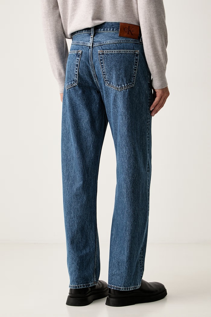 Odjeća Calvin Klein Jeans straight traperice za muškarce LV04RH700G plava