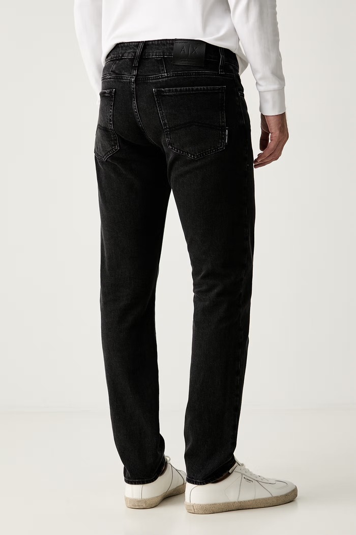 Odzież Armani Exchange jeansy skinny męskie XM001512.AF25539 czarny