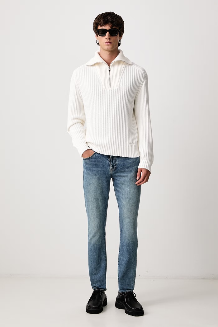Armani Exchange Rifle slim fit pánske XM000070.AF27161 modrá AW26