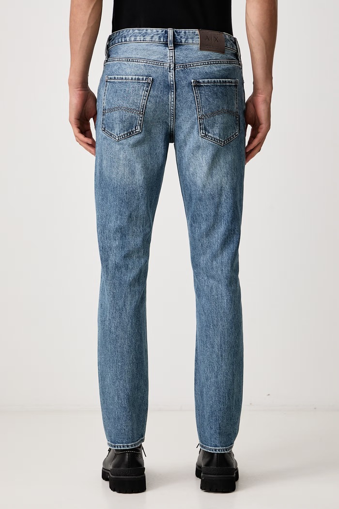 Oblečenie Armani Exchange Rifle slim fit pánske XM000070.AF27161 modrá