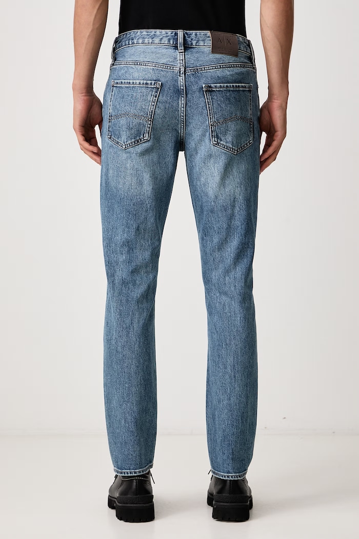 Oblečenie Armani Exchange Rifle slim fit pánske XM000070.AF27161 modrá