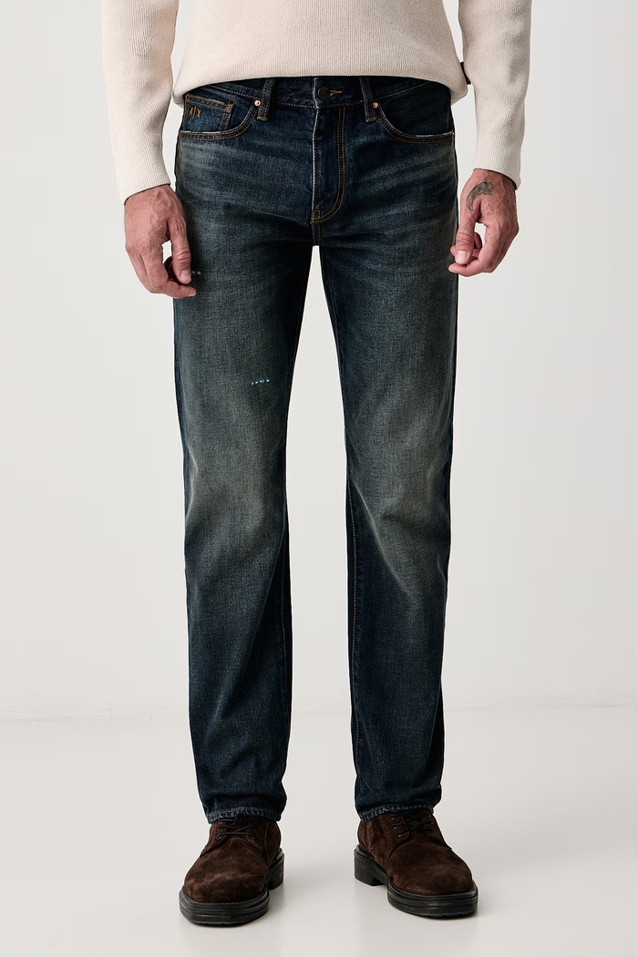 Armani Exchange Straight kavbojke moške mornarsko modra XM000069.AF28151