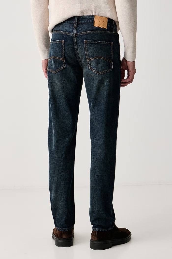 Oblačila Armani Exchange Straight kavbojke moške XM000069.AF28151 mornarsko modra
