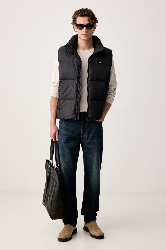 Calvin Klein Relaxed fit traperice za muškarce LV04RH739G mornarsko plava AW26