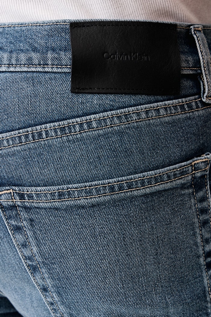 Jeansy straight męskie Calvin Klein LV04RH738G niebieski