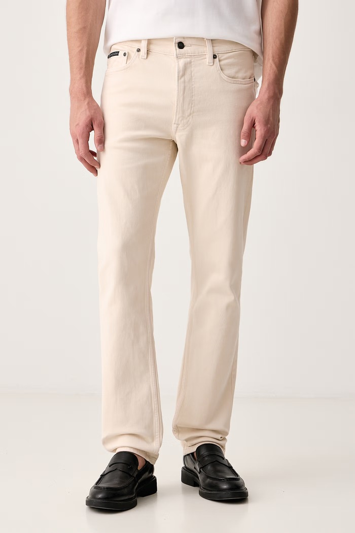 Calvin Klein Jeansy slim fit męskie beżowy LV04RH736G