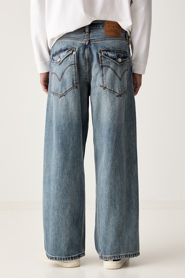 Oblečenie Levi's rifle pánske TWISTED BAGGY WIDE LEG 008SH modrá