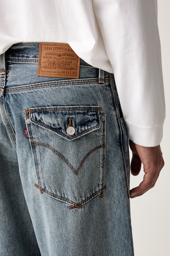 Levi's rifle pánske TWISTED BAGGY WIDE LEG modrá 008SH