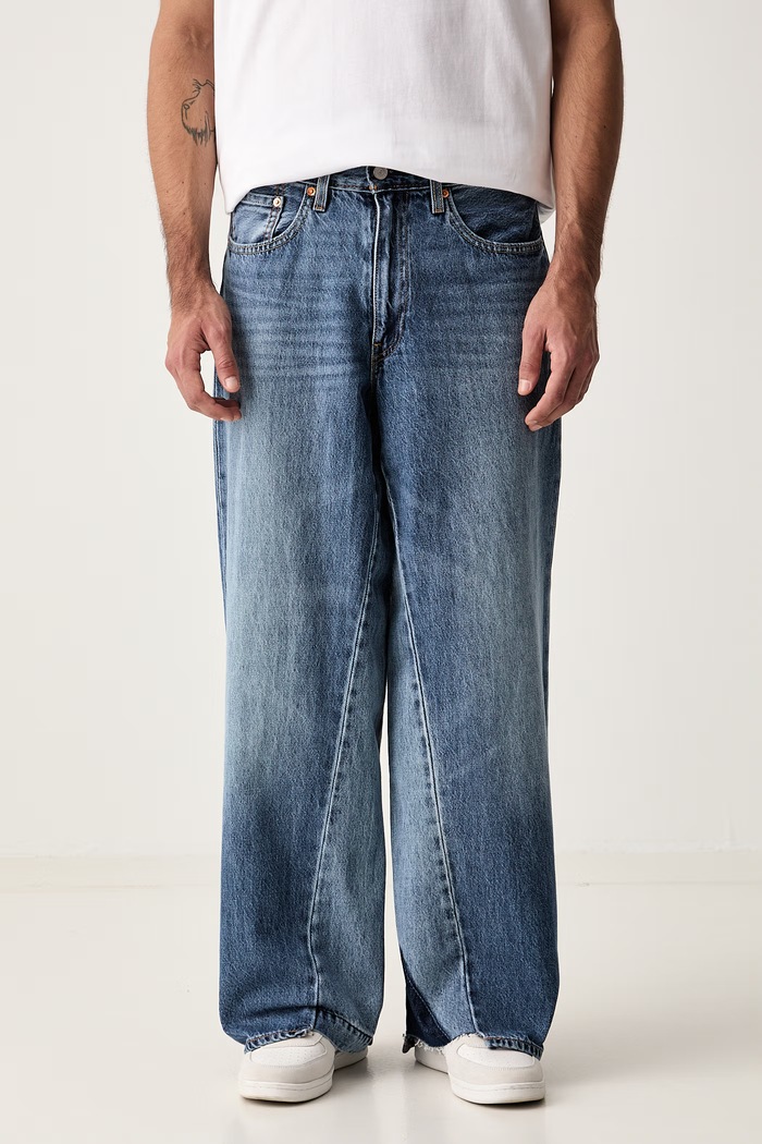 Levi's rifle wide leg pánske BAGGY WIDE LEG modrá 0081B.0002