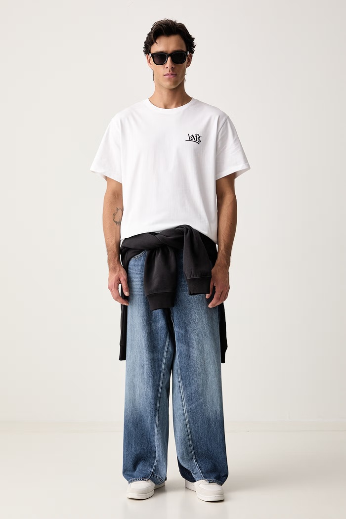 Levi's rifle wide leg pánske BAGGY WIDE LEG 0081B.0002 modrá AW26