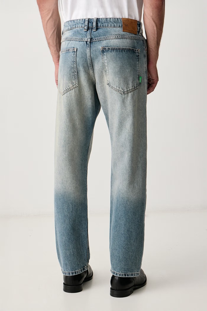 Oblečenie United Colors of Benetton Rifle relaxed fit pánske 4NUHUE029 modrá