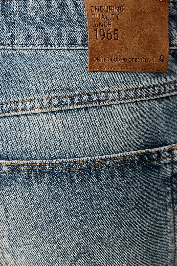 Rifle relaxed fit pánske United Colors of Benetton 4NUHUE029 modrá