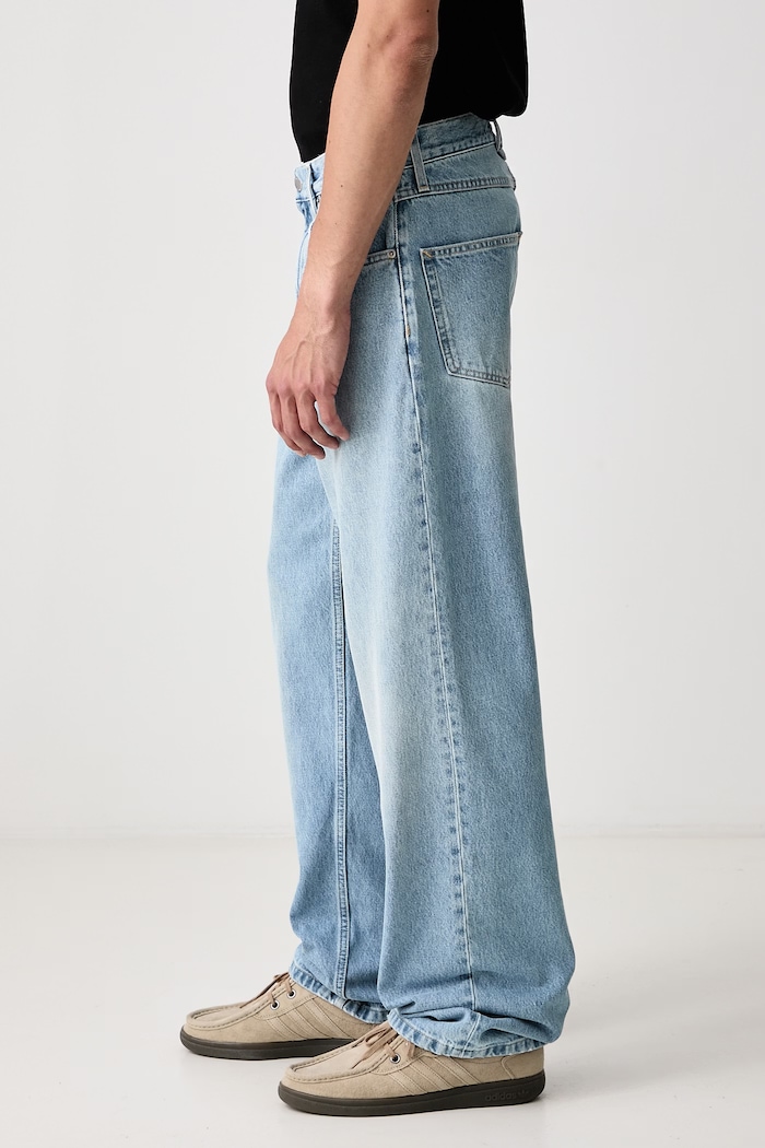 Zine jeansy straight męskie Axel Arigato A3550003 niebieski