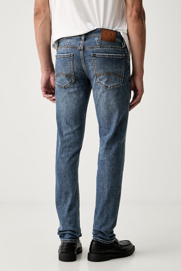 Одежда Armani Exchange Джинсы skinny для мужчин XM001512.AF28744 голубой
