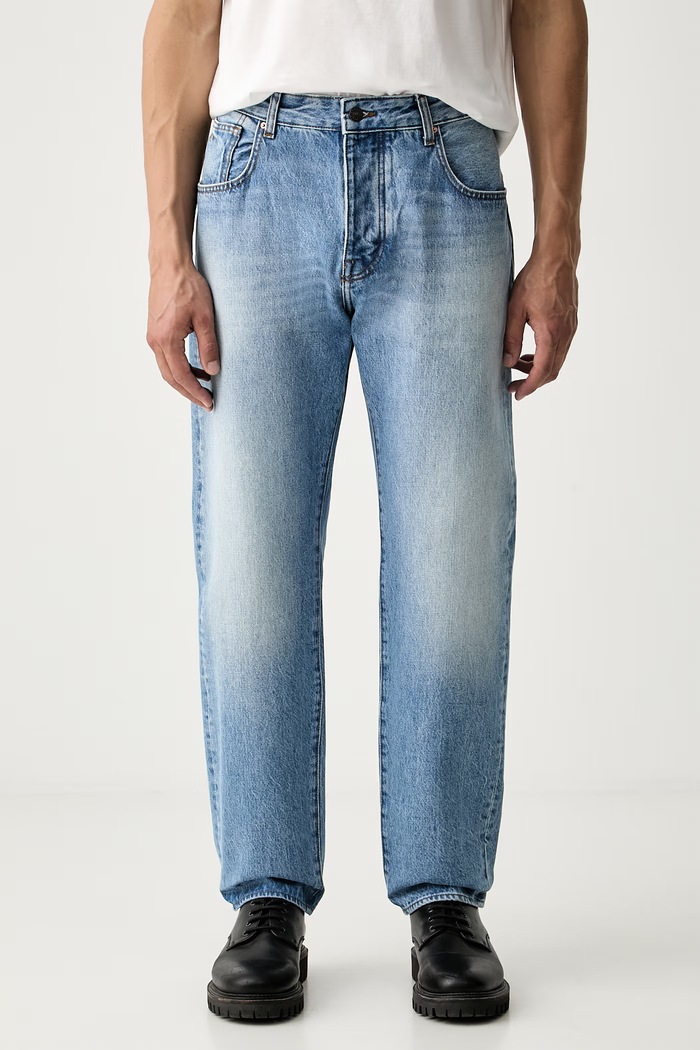 Armani Exchange jeansy loose męskie niebieski XM000075.AF25545