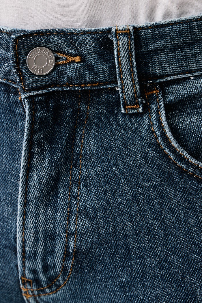 Jeansy slim fit męskie Trussardi P403HJ04985N niebieski