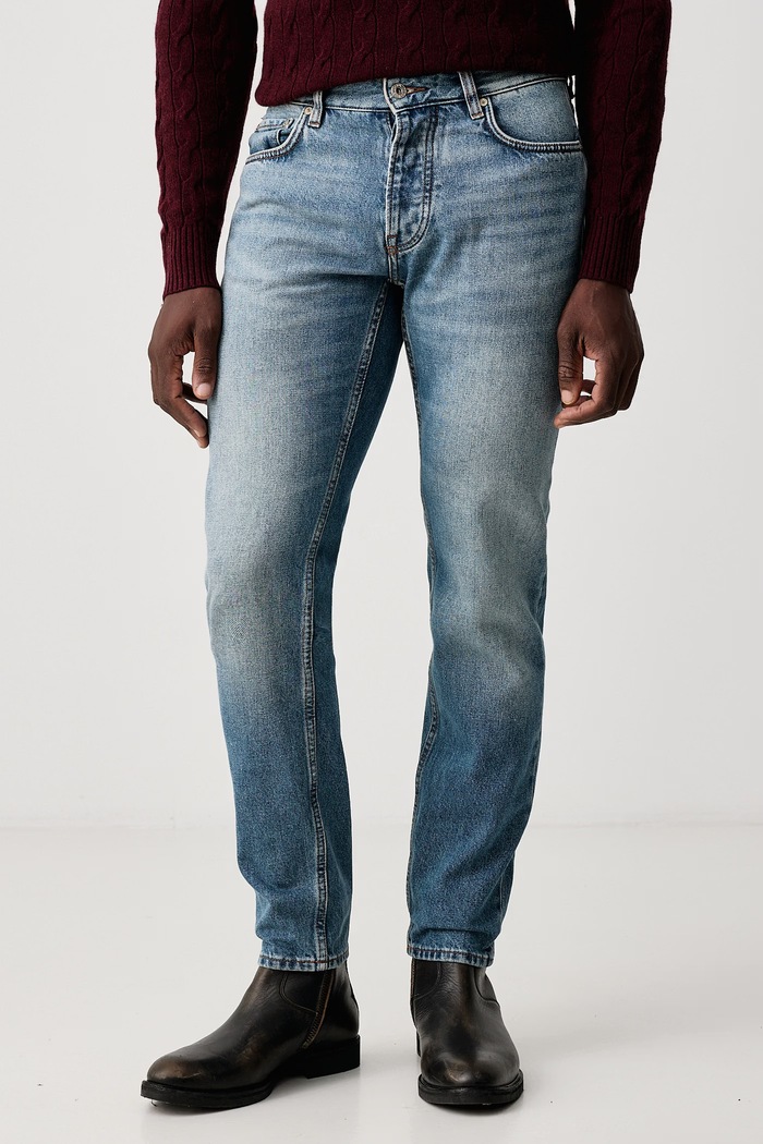 Emporio Armani Jeansy regular męskie niebieski EM006534.AF27676