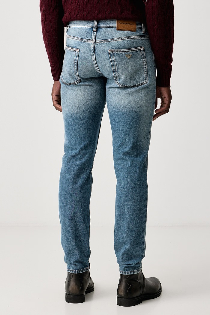 Odzież Emporio Armani Jeansy regular męskie EM006534.AF27676 niebieski