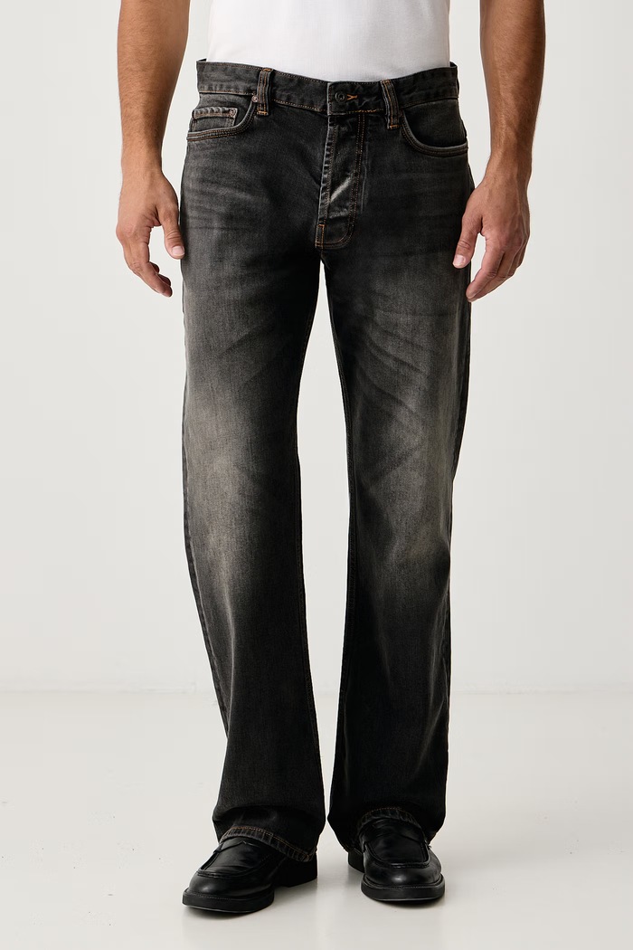 Emporio Armani Jeansy straight męskie szary EM006492.AF29572